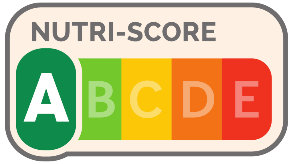 Nutriscore label, slightly edited to align with NutriLookup theme colors